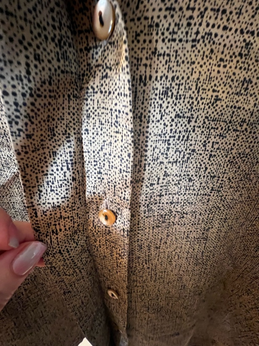 Vintage Louis Féraud Button Up Blouse Size 10 - Picture 5 of 6